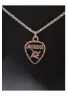 Antik Gümüş Kaplama Unisex Metalica Tasarım Kolye