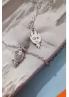 Ateş Ve Su Sevgili Kolye Seti 2 Adet Kolye Sevgiliye Hediye