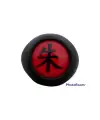 Anime Naruto Akatsuki Itachi Mat Siyah Kaplamalı Kırmızı Ayarlayabilir Yüzük