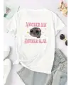 Another Day Another Slay Baskılı Oversize T-Shirt