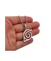 Antik Gotik Gümüş Kaplama Unisex Anime Naruto Uzamaki Zincirli Sarmal Kolye
