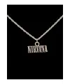 Antik Gümüş Kaplama Çelik Rock Müzik Nirvana Zincirli Bijuteri Kolye