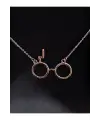 Antik Gümüş Kaplama Potter Sembol Gözlük Motif Unisex Zincirli Kolye