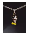 Antik Gümüş Kaplama Sevimli Micky Mouse Sanrio Unisex Zincirli Hediyelik Kolye