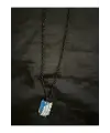 Antik Gümüş Kaplama Unisex Anime Attack On Titan Wings Siyah Zincirli Kolye