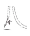 Antik Gümüş Kaplama Unisex Anime Naruto- Weapons Zincirli Kolye