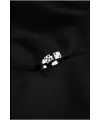 Antik Gümüş Kaplama Unisex Double Dice Çift Zar Ayarlanabilir Yüzük