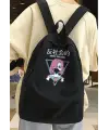 Antisocial Anime Girl Baskılı Unisex Sırt Çantası