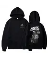 Arctic Monkeys Sırt Baskılı Siyah Unisex Oversize Kapüşonlu Sweatshirt