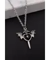 Bat Winged Heart Tasarım Kolye
