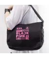 Black Pink Baskılı Unisex Postacı Çantası