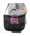 Black Pink Baskılı Unisex Postacı Çantası