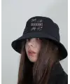 Black Pink Bucket Balıkçı Şapka