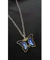 Blue Butterfly Tasarımlı Kolye