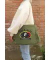 Bob Marley Baskılı Unisex Yeşil Postacı Çantası