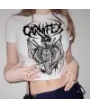 Carnifex The Script Siyah Crop T-Shirt