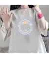 Cinnamoroll & Bear Beyaz Unisex Oversize T-Shirt