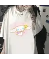 Cinnamoroll & Heart Beyaz Unisex Oversize T-Shirt
