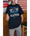 Corvette Retro Baskılı T-Shirt