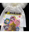 Cute Cat Baskılı Oversize T-Shirt