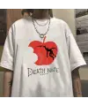 Death Note Logo Beyaz Unisex Oversize T-Shirt