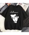 Deftones Baskılı Siyah Unisex Oversize T-Shirt