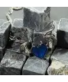Devil Blue Heart Kolye