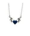 Devil Blue Heart Kolye