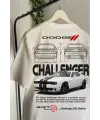 Dodge & Mustang Retro Baskılı T-Shirt
