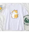 Dog And Cat Baskılı Oversize T-Shirt ( Tek Gönderilir Lütfen Renk Seçin )