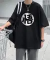 Dragon Ball Z Baskılı Beyaz Unisex Oversize T-Shirt