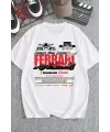 Ferrari Baskılı Beyaz T-Shirt