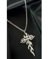Flaming Cross Tasarımlı Kolye