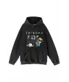 Friends Baskılı Yıkamalı Vintage Unisex Oversize Kapüşonlu Sweatshirt