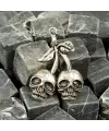 Gothic Couple Kuru Kafa Necklace Kolye