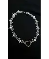 Gothic Yarasa Dikenli Unisex Kolye