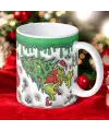 Grinch 3D Christmas Baskılı Yeni Yıl Kupa