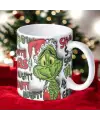 Grinch 3D Christmas Baskılı Yeni Yıl Kupa