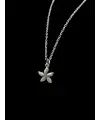 Gümüş Renk Kaplama Deniz Yıldızı Figürlü Minimalist Zincir Kolye