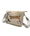 Halloween Kitty Baskılı Unisex Bej Postacı Çantası