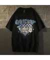 Harajuku Corecury Siyah Unisex Oversize T-Shirt