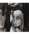 Harajuku Style Anime Death Note Misa Cosplay Kısa Kollu Oversize T Shirt