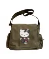 Hello Kitty Goth Baskılı Unisex Yeşil Postacı Çantası