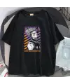 Hunter X Hunter Hisoka Baskılı Siyah Unisex Oversize T-Shirt