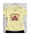 Kemer Boy Baby Tee Strawberry Baskılı Crop Bluz