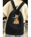 Killer Cat Baskılı Unisex Sırt Çantası