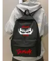 Kırmızı Berserk Eyes Çift Baskılı Okul, Dershane, Kurs Sırt Çantası