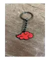 Kırmızı Naruto Itachi Uchiha Klan Anime Metal Anahtarlık