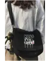 Kiss Unisex Siyah Postacı Çantası