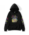 Korn Baskılı Oversize Hoodie